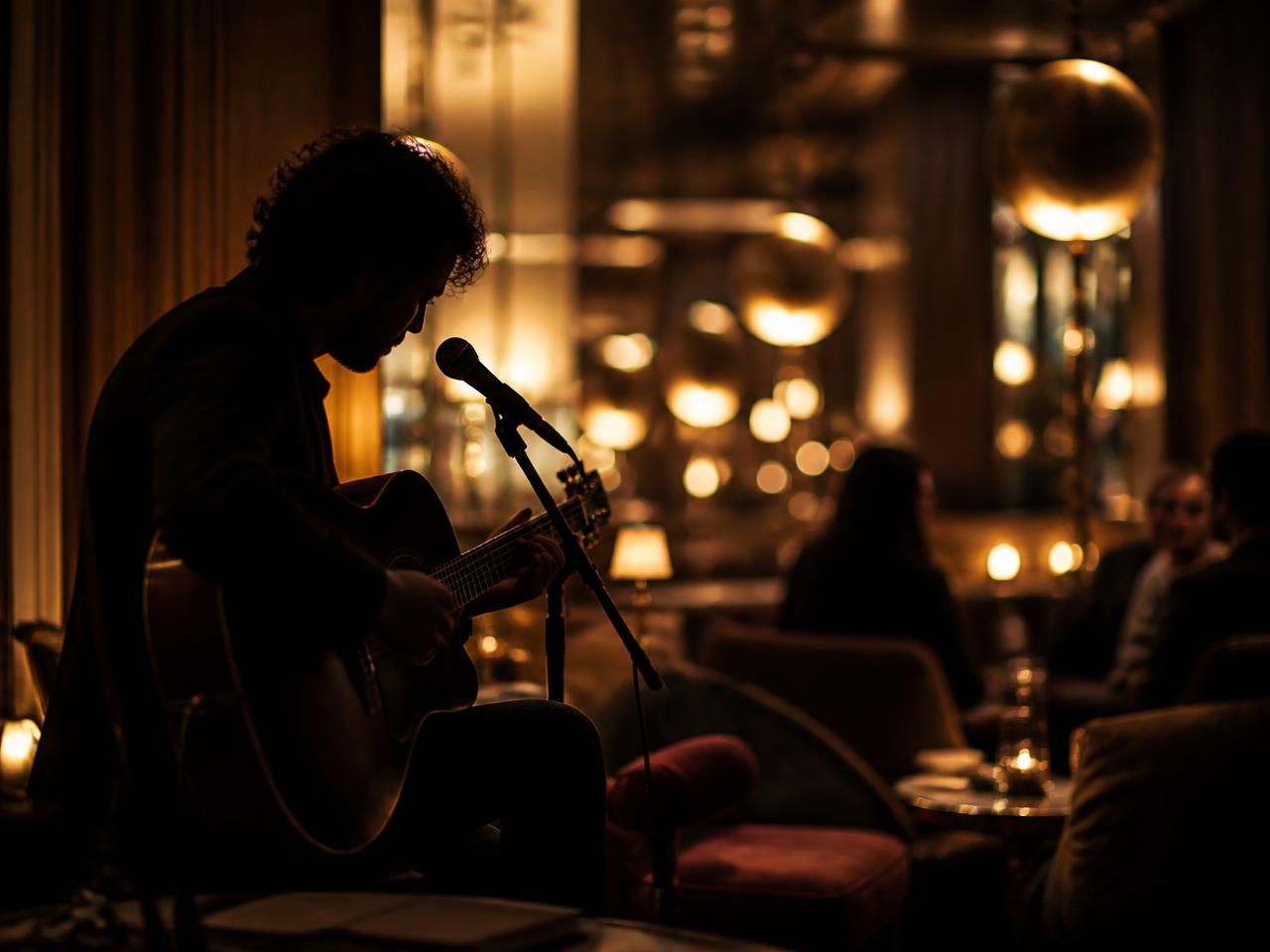 Live acoustic performance in the Bebek lounge