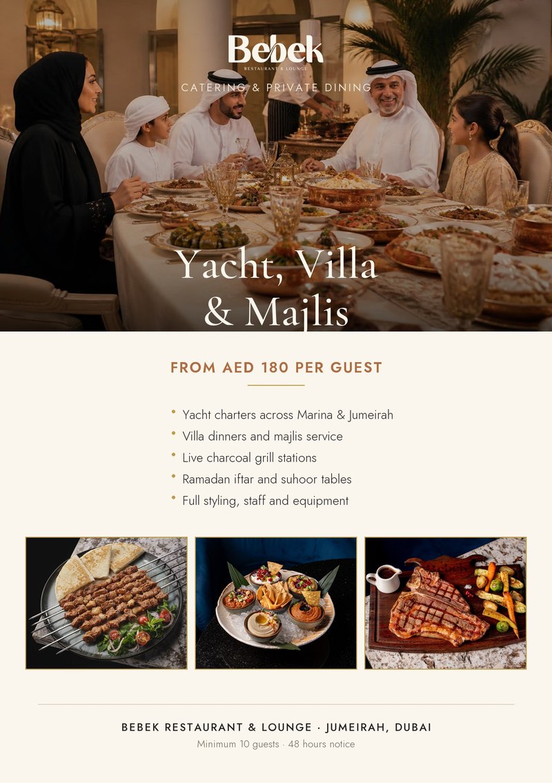 Catering flyer print mockup
