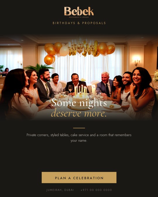 Celebrations social media campaign mockup