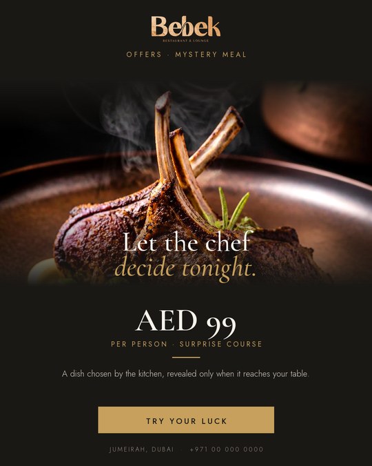 Mystery Meal social media campaign mockup