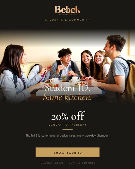 Students & Community social media campaign mockup